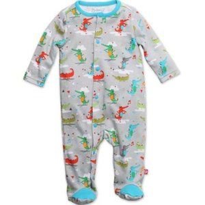 Zutano Cotton Baby Footie Alligator 6Months